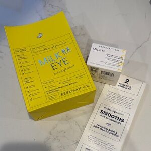 New Beekman 1802 Milk Rx Eye Cream PR box